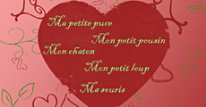exposition amour des mots d'amour