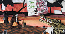 raconte-tapis leon et son croco