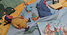 raconte-tapis ogre loup petite fille gateau