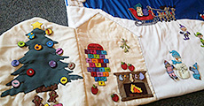 tapis de lecture tim eveil noel
